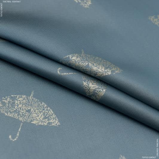 Тканини підкладкова тканина - Підкладковий жакард бежевий/блакитний