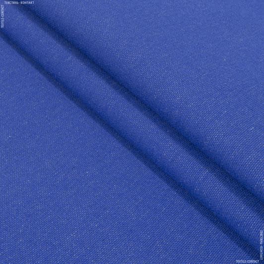 Ткани лен - Декоративная ткань Оскар василек