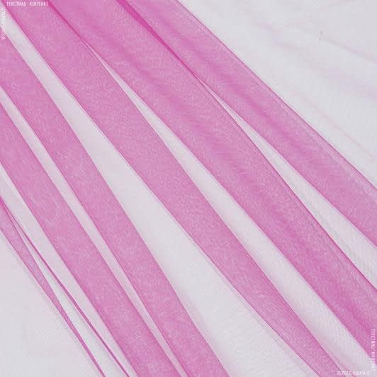 Тканини гардинні тканини - Мікросітка Енжел яскраво-рожева
