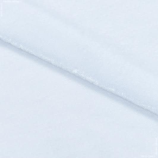 Ткани для платьев - Велюр стрейч белый
