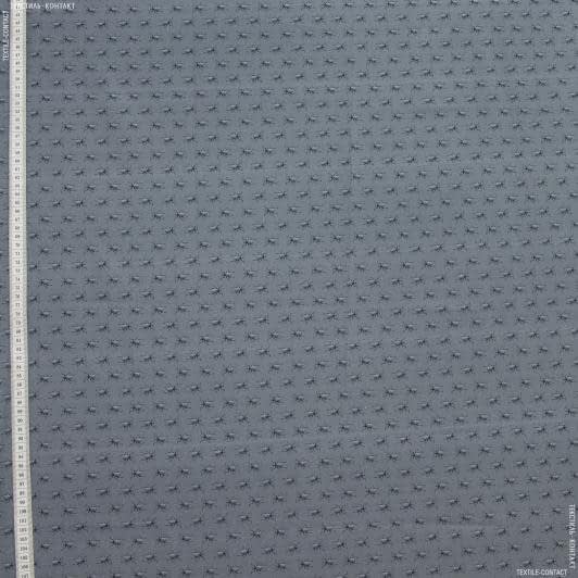 Ткани для детской одежды - Экокоттон жучки, т.серый, фон серый