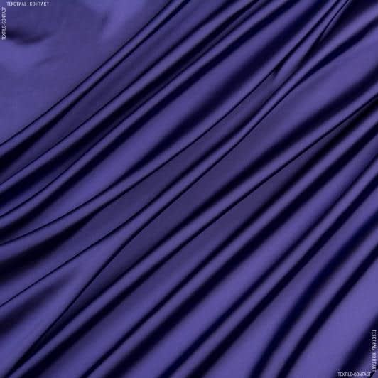 Ткани для платьев - Шелк искусственный темный электрик