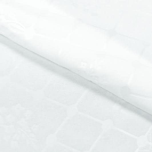 Тканини для наматрацників - Мікрофібра OPT.WHITE ромби