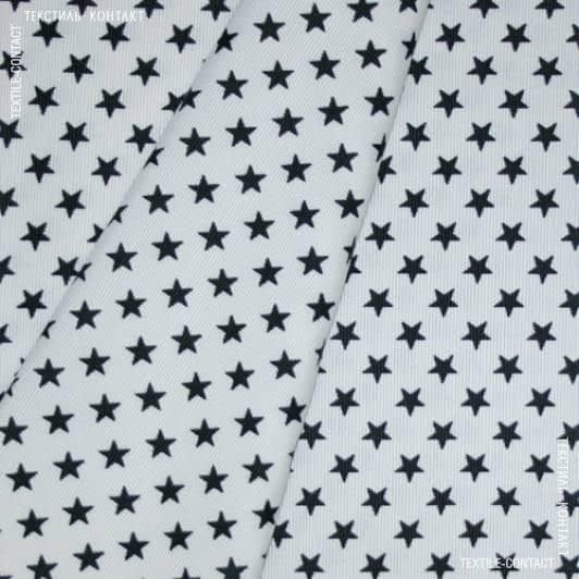 Тканини бавовняні сумішеві - Декоративна тканина Зірки чорні