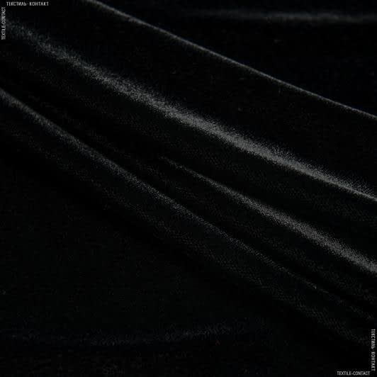 Ткани для костюмов - Бархат айс черный