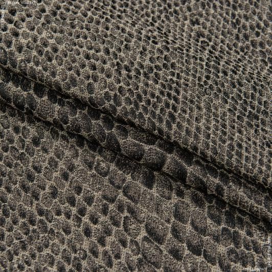 Ткани для чехлов на стулья - Жаккард Рептилия /SNAKE коричневый