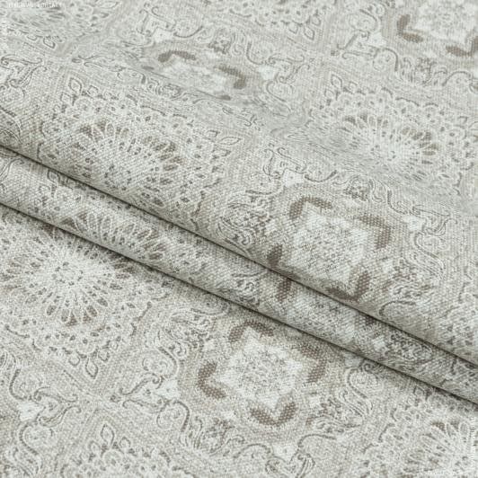 Ткани для дома - Декоративная ткань панама Геа ромб-ажур,беж