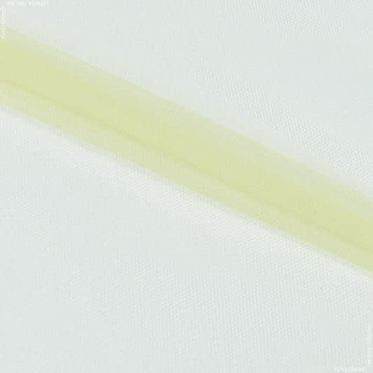 Ткани сетка - Фатин светло-лимонный
