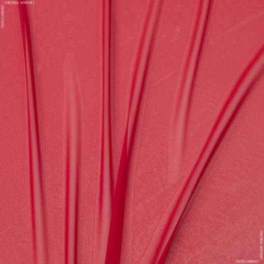 Тканини шифон - Шифон натуральний стрейч червоний