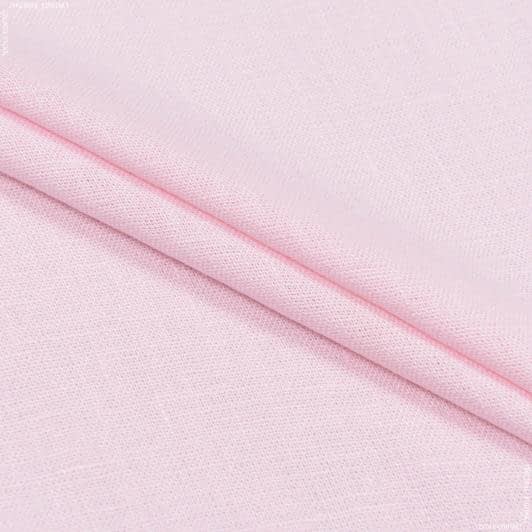 Ткани для кепок и панам - Лен костюмный FERRE розовый