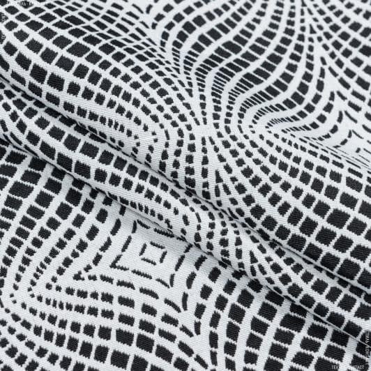 Ткани для декоративных подушек - Жаккард Матти-6/MATTIE-6 черный