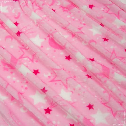 Ткани для белья - Флис велсофт розовый