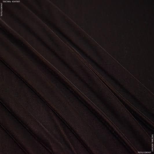 Ткани для платьев - Бархат айс темно-коричневый