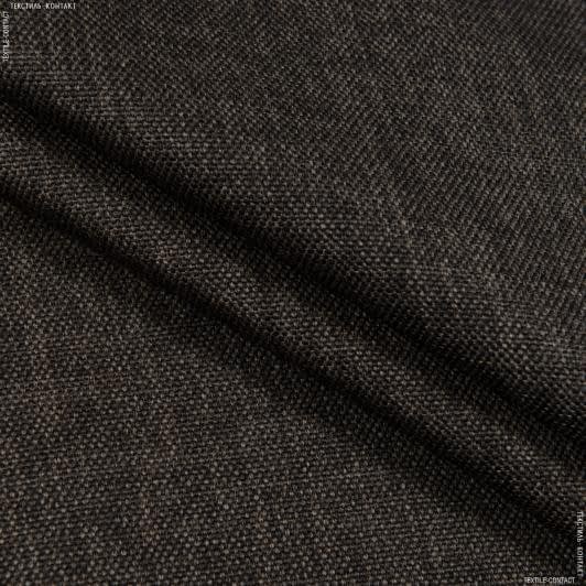 Ткани портьерные ткани - Блекаут рогожка / BLACKOUT цвет табак