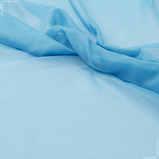 Тканини поплін - Тюль вуаль блакитна лагуна