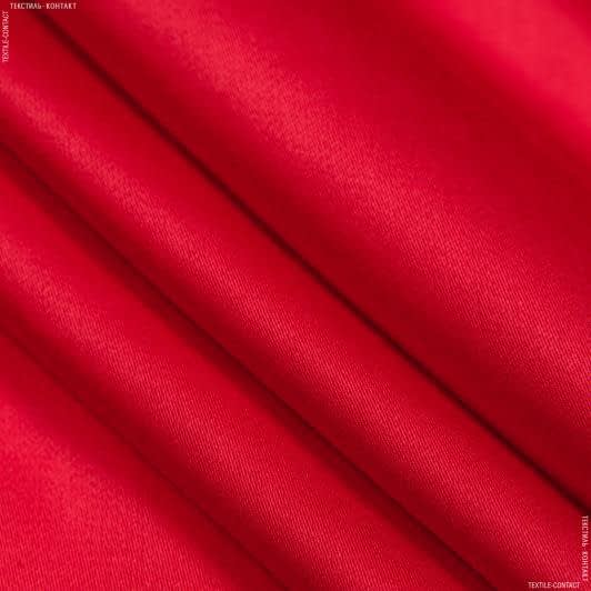 Тканини для суконь - Платтяний сатин віскозний червоний