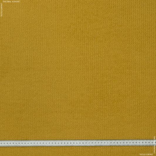 Ткани для пальто - Пальтовый трикотаж букле косичка желтый