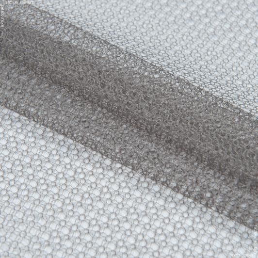 Тканини гардинні тканини - Гардинне полотно гіпюр талія т.сірий