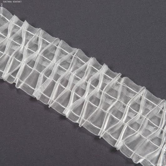 Ткани для тюли - Тесьма шторная Соты мелкие прозрачная КС-1:2.5 100мм±0.5мм/50м