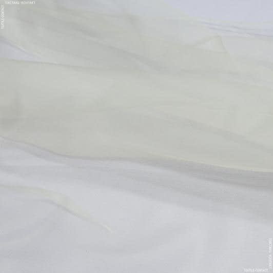 Тканини гардинні тканини - Тюль сітка лайт Віва колір крем-брюле з обважнювачем