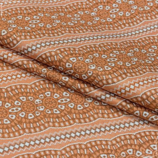 Тканини етно тканини - Жакард Леванте помаранчевий