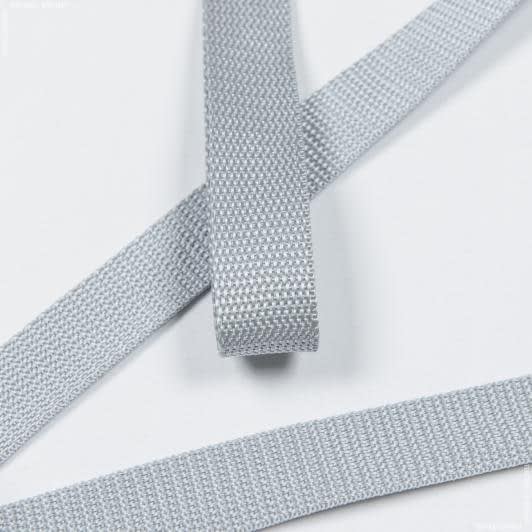 Тканини для декору - Тесьма / стропа ремінна стандарт 25 мм сіра