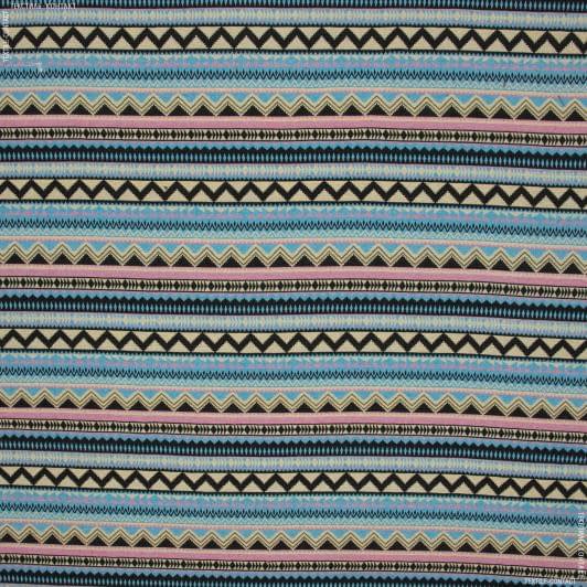 Тканини тканина для сидінь в авто - Гобелен орнамент-116 ніжно-блакитний,чорний,св.беж,св.рожевий