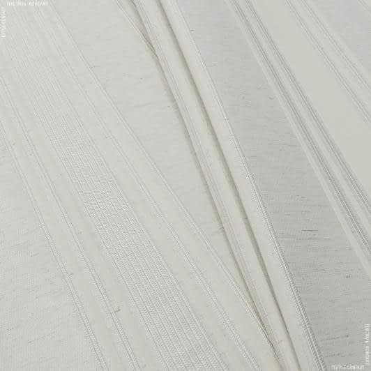 Ткани для портьер - Жаккард Сан-ремо полоса цвет крем брюле