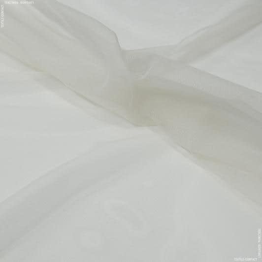 Тканини спец.тканини - Тюль мікросітка Роял колір крем-брюле з обважнювачем
