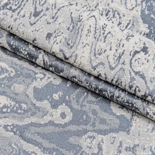Ткани для декоративных подушек - Шенилл жаккард  Лара/LARA  серо-голубой