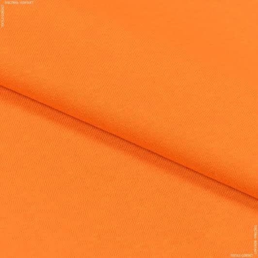 Ткани для спортивной одежды - Футер 3-нитка с начесом оранжевый