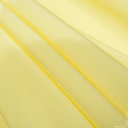 Ткани для брюк - Костюмный мокрый шелк желтый БРАК-ЧОРНІЕ ТОЧКИ