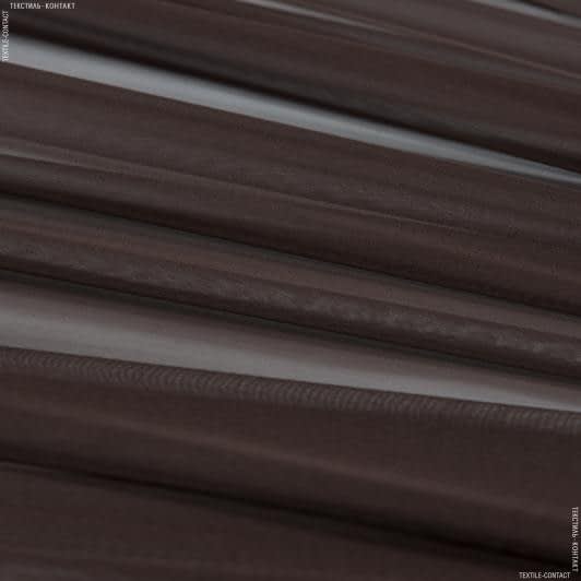 Тканини для хусток та бандан - Шифон темно-шоколадний