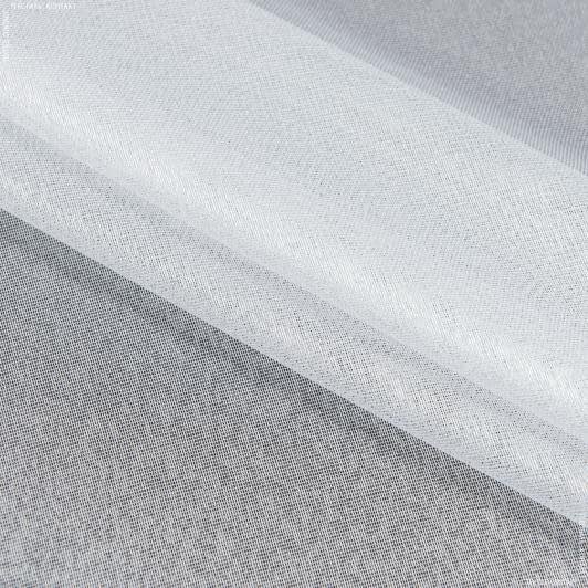 Ткани для тюли - Тюль сетка с утяжелителем  ПОМПЕЯ  / белый с блеском