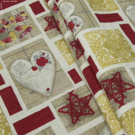 Тканини для квілтінгу - Декоративна новорічна тканина/santa gris//noelia /ноеля