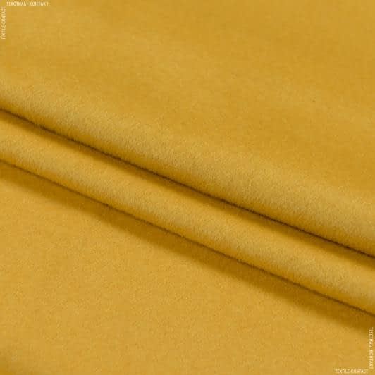 Ткани для верхней одежды - Пальтовый кашемир желтый