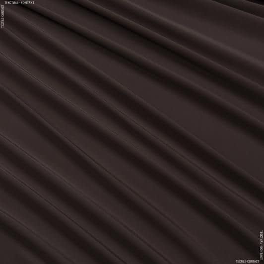 Тканини для купальників - Трикотаж біфлекс матовий темно-коричневий