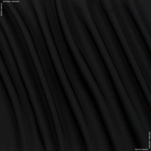 Ткани для костюмов - Атлас матовый плотный стрейч черный