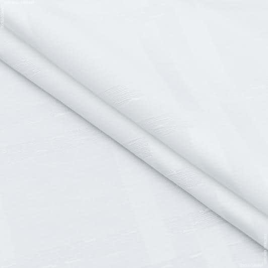 Тканини для столової білизни - Тканина для скатертин жакард Уліс  клітинка біла