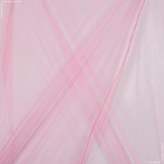 Тканини для блузок - Фатин блискучий темно-рожевий
