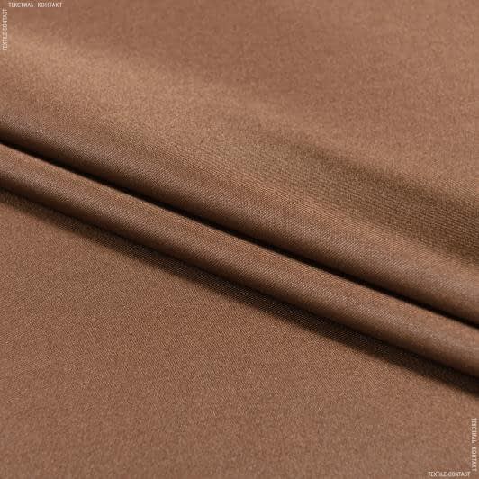 Тканини портьєрні тканини - Декоративний атлас Тріо коричневий