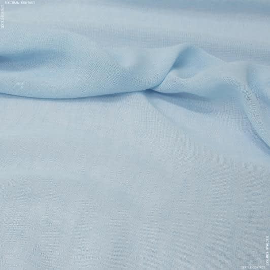 Тканини гардинні тканини - Тюль cітка Мегі блакитна з обважнювачем