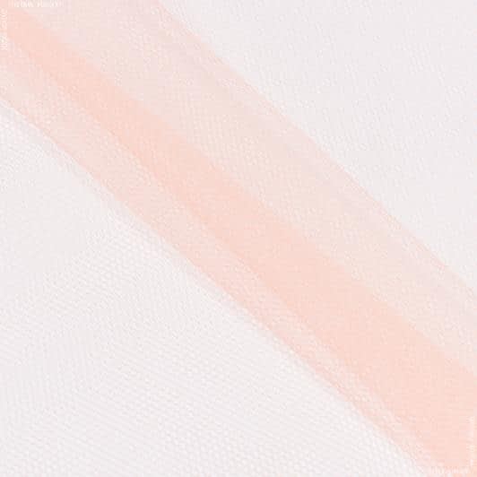 Тканини сітка - Фатин жорсткий світло-абрикосовий