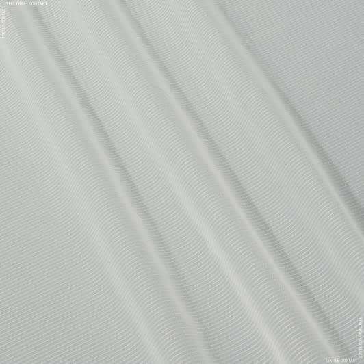 Ткани вуаль - Тюль вуаль Атун молочный с утяжелителем