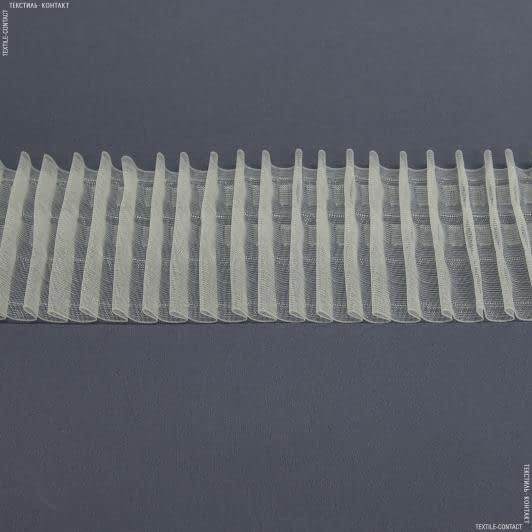 Ткани фурнитура для декора - Тесьма шторная Равномерная прозрачная КС-1:2.5 100мм±0.5мм/100м