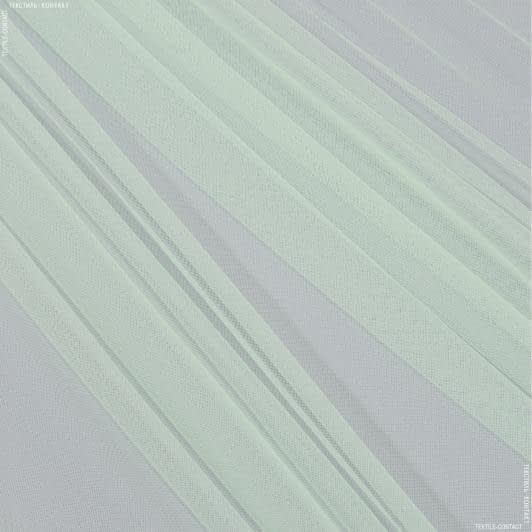 Ткани свадебная ткань - Микросетка Энжел цвет зеленая лазурь