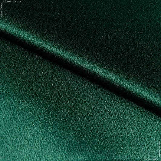 Ткани для платьев - Креп-сатин стрейч темно-зеленый