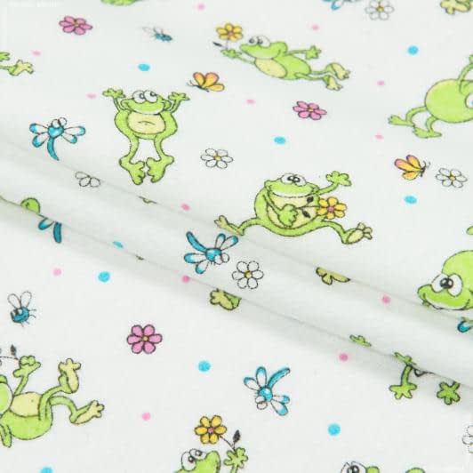 Ткани для сорочек и пижам - Фланель белоземельная детская
