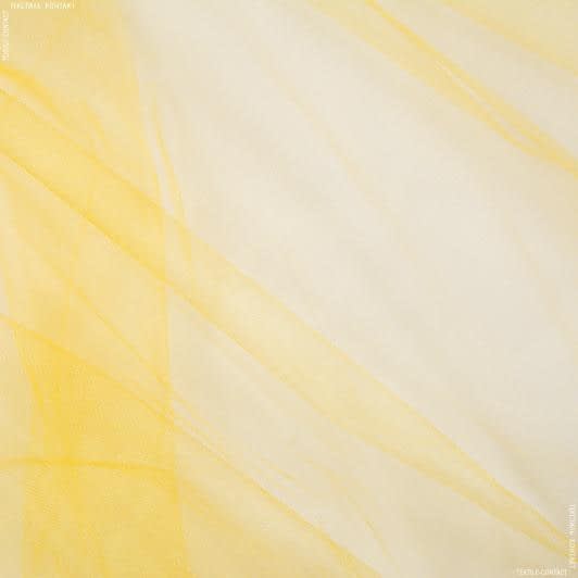 Ткани для платьев - Фатин блестящий желтый