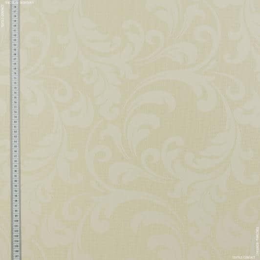 Тканини для римських штор - Жакард Зелі в'язь колір ванільний крем